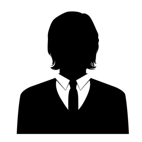 Business avatars set with males and females businesspeople silhouettes isolated vector illustration