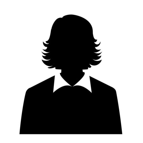 Business avatars set with males and females businesspeople silhouettes isolated vector illustration